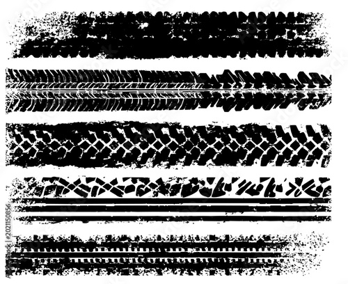 Motorcycle Rubber Trace PNG, Abstract Tire Marks Texture
