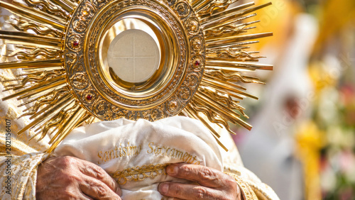 Corpus Christi eucharistic celebration, religious theme with ceremonial elements