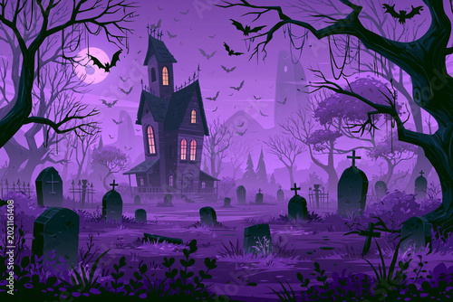 spooky halloween night