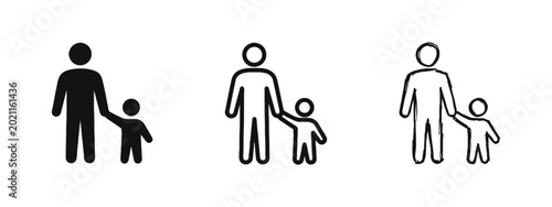 фотографія Parent and Child Support Icon Set