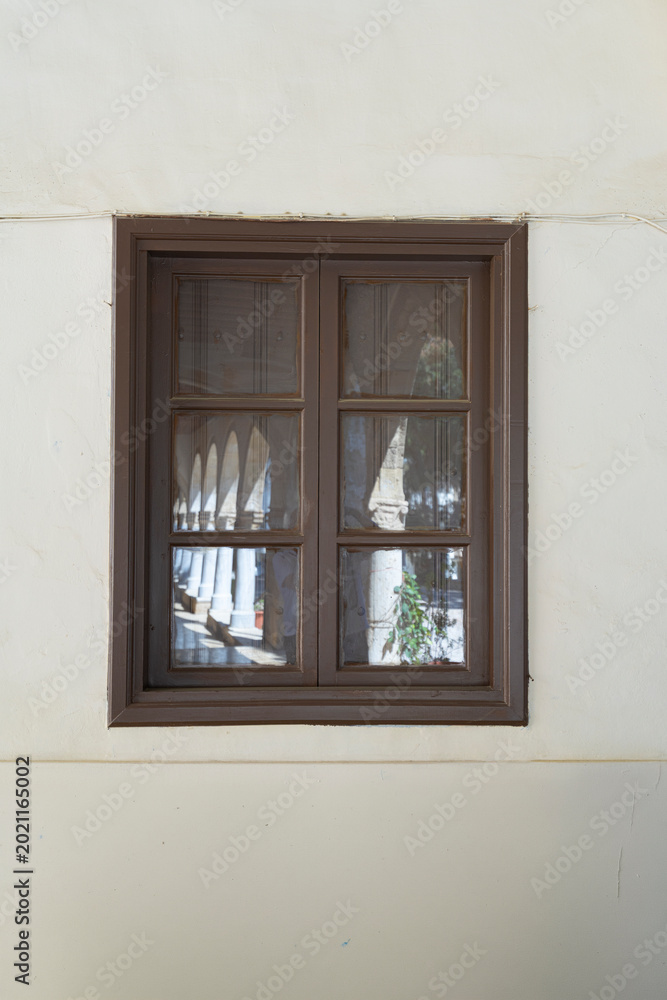 Fototapeta premium Old characteristic window in Larnaka, Cyprus