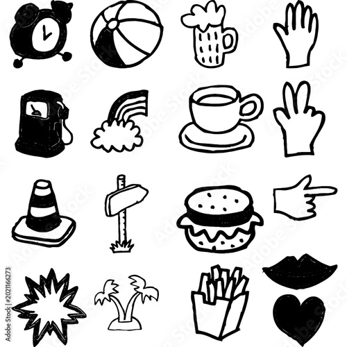 food icons set