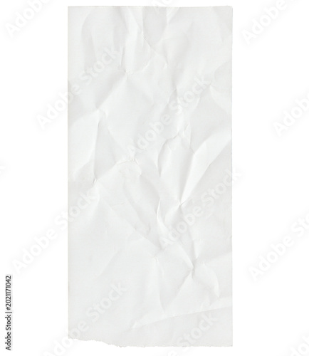 Foto Blank Crumpled Receipt Paper Texture