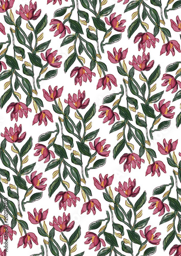 pink flower pattern