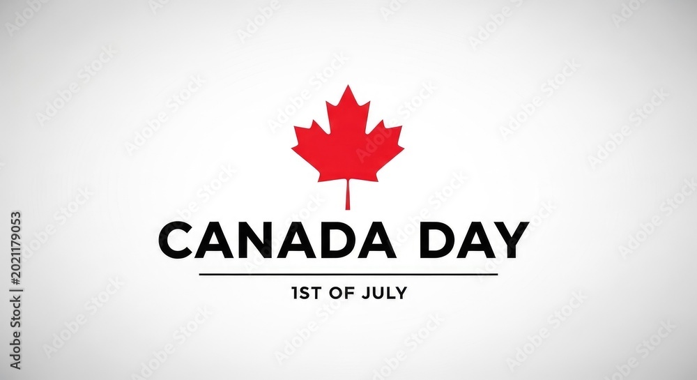 Fototapeta premium Canada day celebration on july 1st