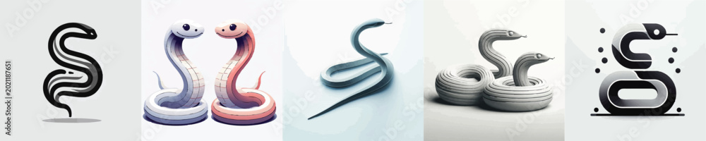 Fototapeta premium Snake Vector Illustration