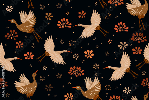 Cute vector seamless pattern texture for wrapping paper, textile print