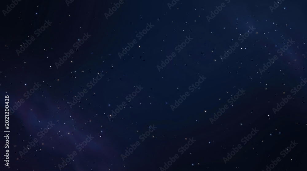 Fototapeta premium Starry night sky with faint nebula stars blue background, wallpaper thumbnail social, media book cover, download 2026 2027, 2028 event template, pc desktop mobile, full hd 4k download