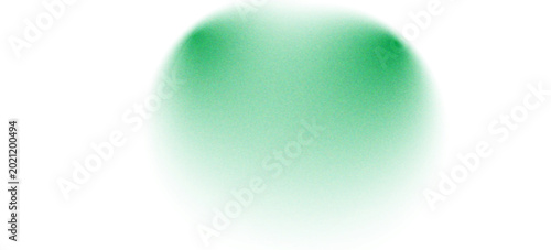 Bild auf Leinwand Luminescent Green Sphere with Radial Glow Abstract Digital Light Effect