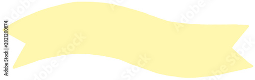Simple yellow ribbon banner