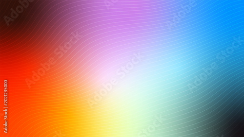 Foto Vibrant Colorful Abstract Background with Gradient Light and Lines Design