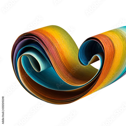 abstract colorful rainbow swirl