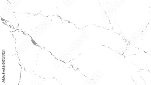 Grey marbled surface with cracks and veins on white background