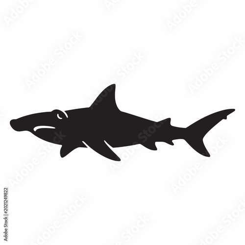 Fotografía Hammerhead Shark Silhouette Icon
