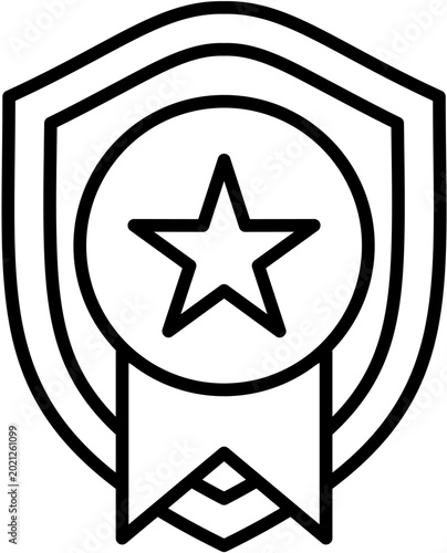 Premium Quality Shield Badge Icon Vector – Security, Certification, Protection Symbol