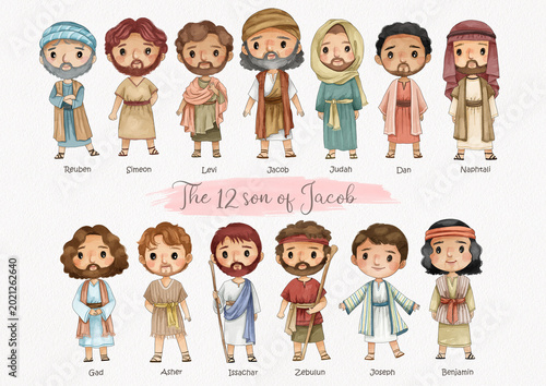 Εκτύπωση καμβά 12 son  of Jacob
