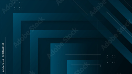 Εκτύπωση καμβά Futuristic 3d digital technology concept featuring an abstract blue background w