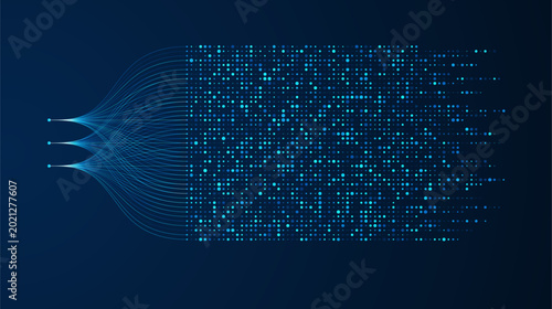 Konstfotografi Big data visualization