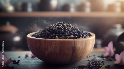 black tea with lavender