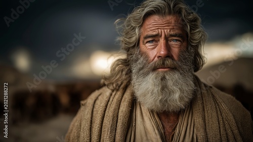 As dark storm clouds gather, Noah stands firmly at the ark’s entrance while animals enter behind him, the wind and rain revealing a moment of judgment and salvation.
