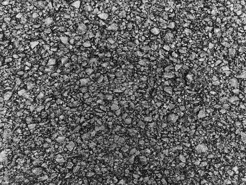 Asphalt background, sand and stones texture close view, Pencil drawn sketch illustration