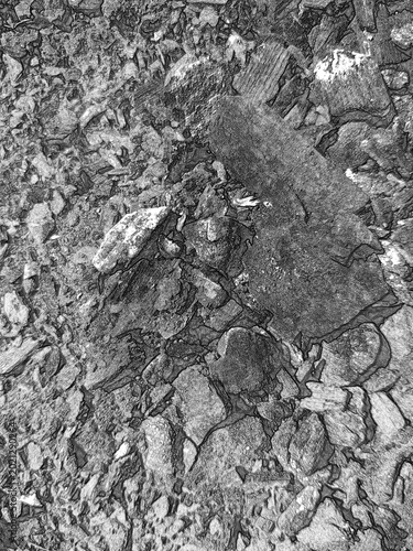 Tablou pe pânză Charcoal pattern close view background