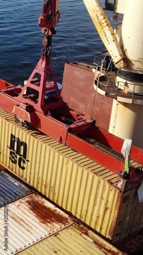 Export Port Container Vertical Video