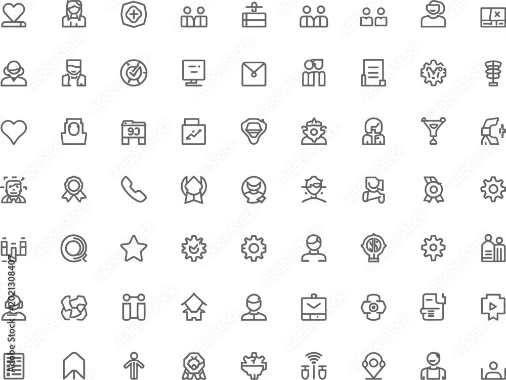 Fototapeta premium Set of business and communication icons