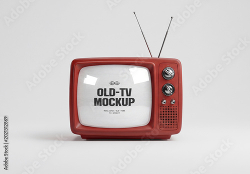 Vintage Old TV Mockup