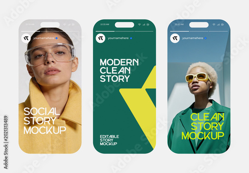 Instagram Story Mockup Set for Modern Social Media Branding