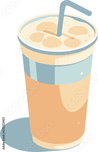 Isometric Ayran Cup Icon