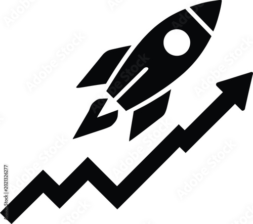 Innovation growth icon with plant, gear, and light bulb