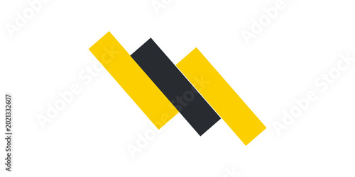 Abstract Yellow Black Wave Background Design with Empty Space for Text Template Vector