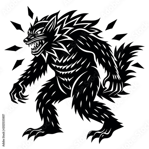 Trailblazing silhouette vector isolated with white background