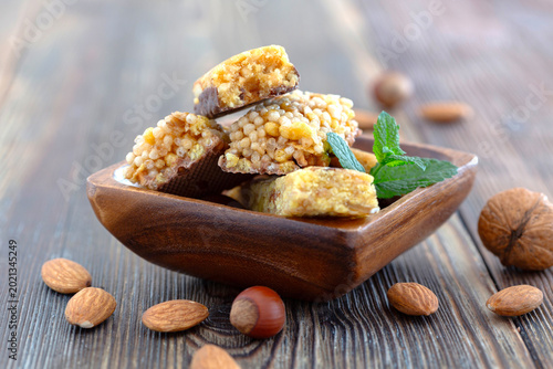 Protein Bars with Nuts.