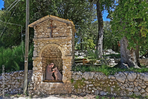 Spoleto, il Santuario di San Francesco sul Cammino di San Francesco tra Spoleto e Monteluco, Perugia, Umbria, Italia