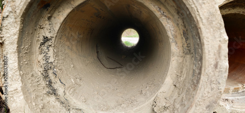 Construction of concrete pipes for drainage and water management projects in a local area