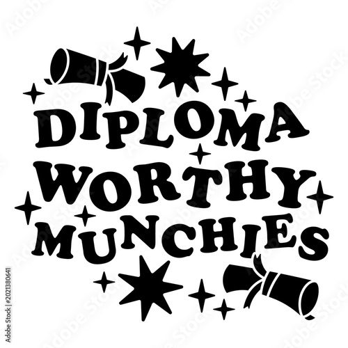 Canvastavla Playful diploma worthy munchies design