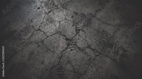 Canvastavla Cracked dry earth background texture.