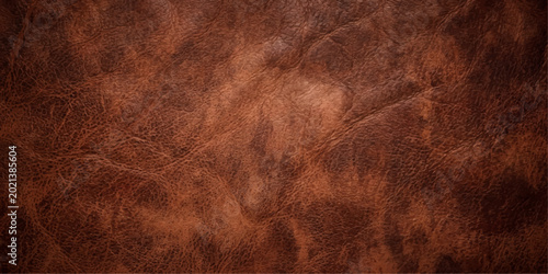 Tableau sur toile A detailed close-up of luxurious brown leather, revealing its texture for print,