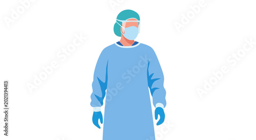 Fotografie Medical professional in protective gear.
