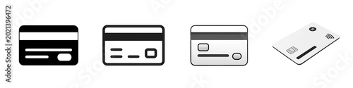 Credit card isolated 3d simple icon without background using for payment purpose.