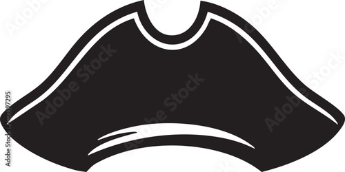 Photos Pirate Hat Silhouette Icon - Black Buccaneer Captain Hat Symbol