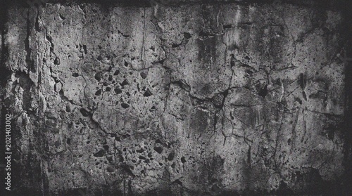 Tableau sur toile Close-up of cracked concrete surface.