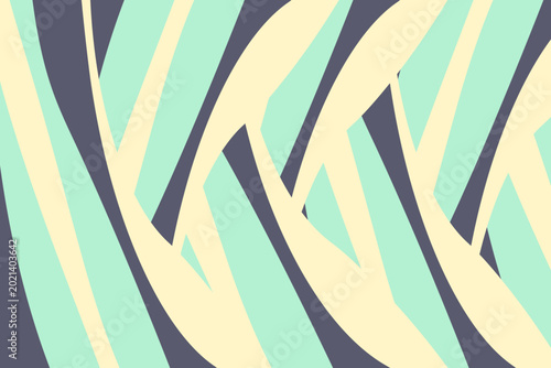 Obraz na płótnie Geometric striped pattern in soothing pastel colors t-shirt design