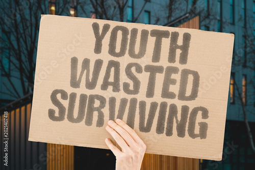 Photography "Youth Wasted Surviving" Youth potential is consumed by economic survival rather than genuine growth