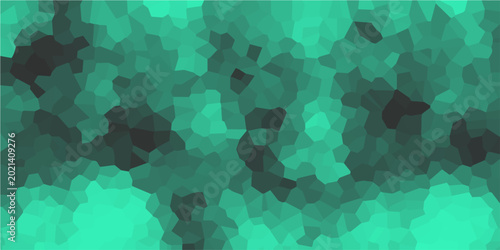 Photography Abstract crystalline pattern with various shades of turquoise, embodying a sense of depth, texture, and organic forms, evoking a modern aesthetic appeal