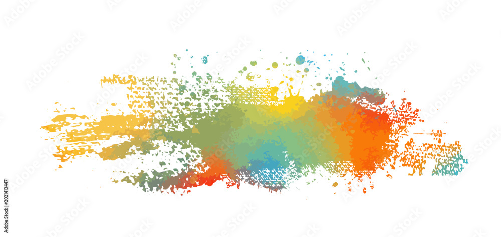 Fototapeta premium Colored blots. hand drawn. Not AI, Vector