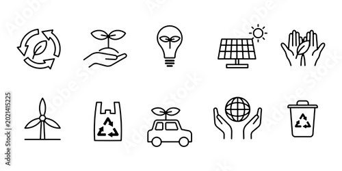 Photos Icon set related to Earth, environment, ecology, and ecology