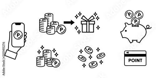 Tableau sur toile Point coin illustration